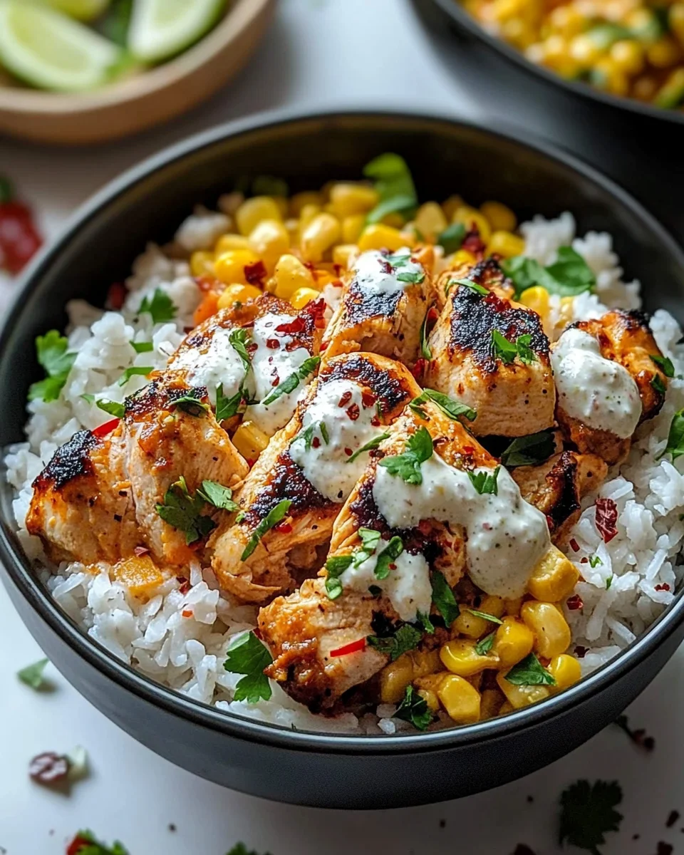 Bol de Riz au Maïs et Poulet : Découvrez cette recette délicieuse !