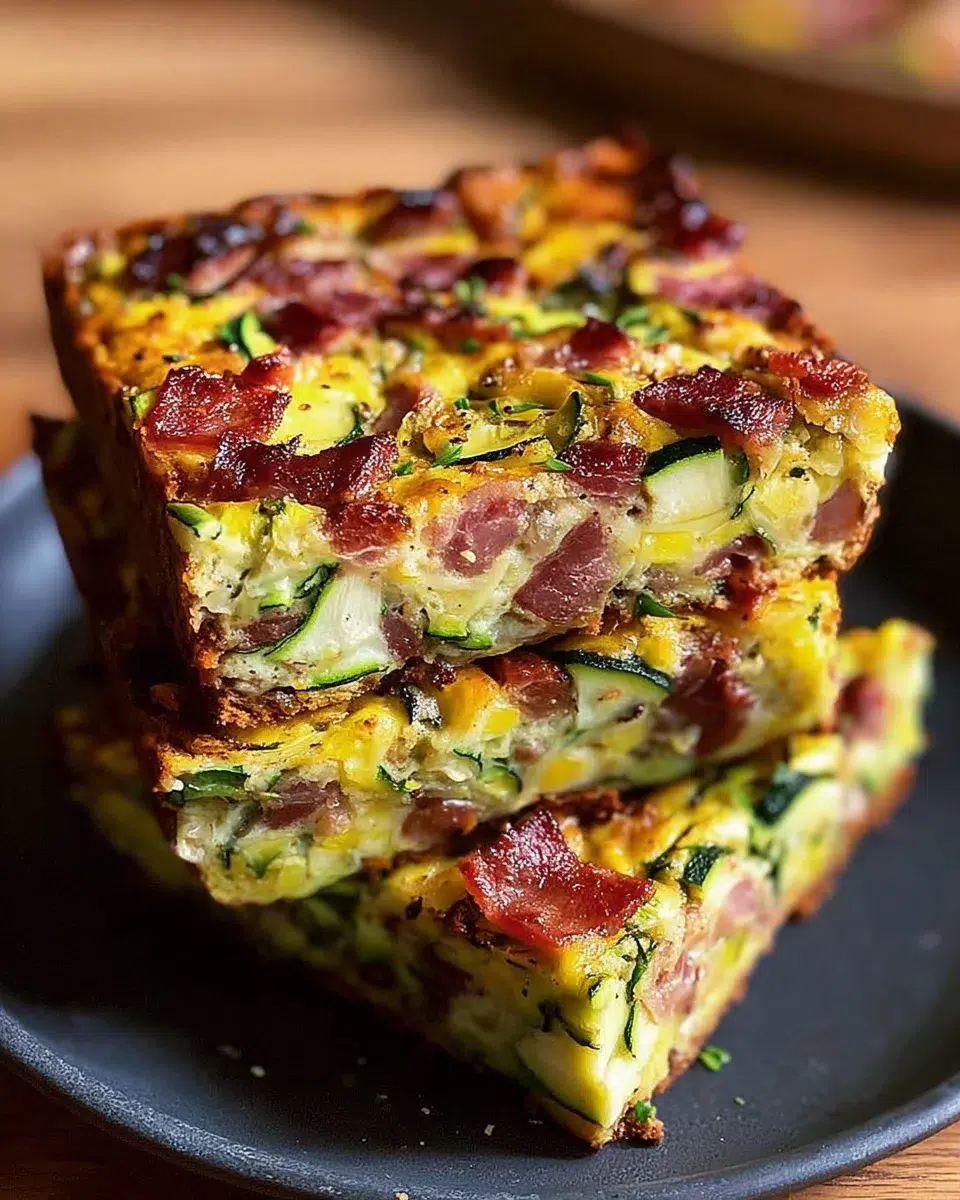 Brownie Salé aux Courgettes et Lardons : une recette délicieuse à découvrir !