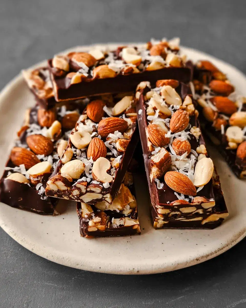 Chocolats Noirs et Barres de Noix au Sel Marin : Savourez une délicieuse recette!