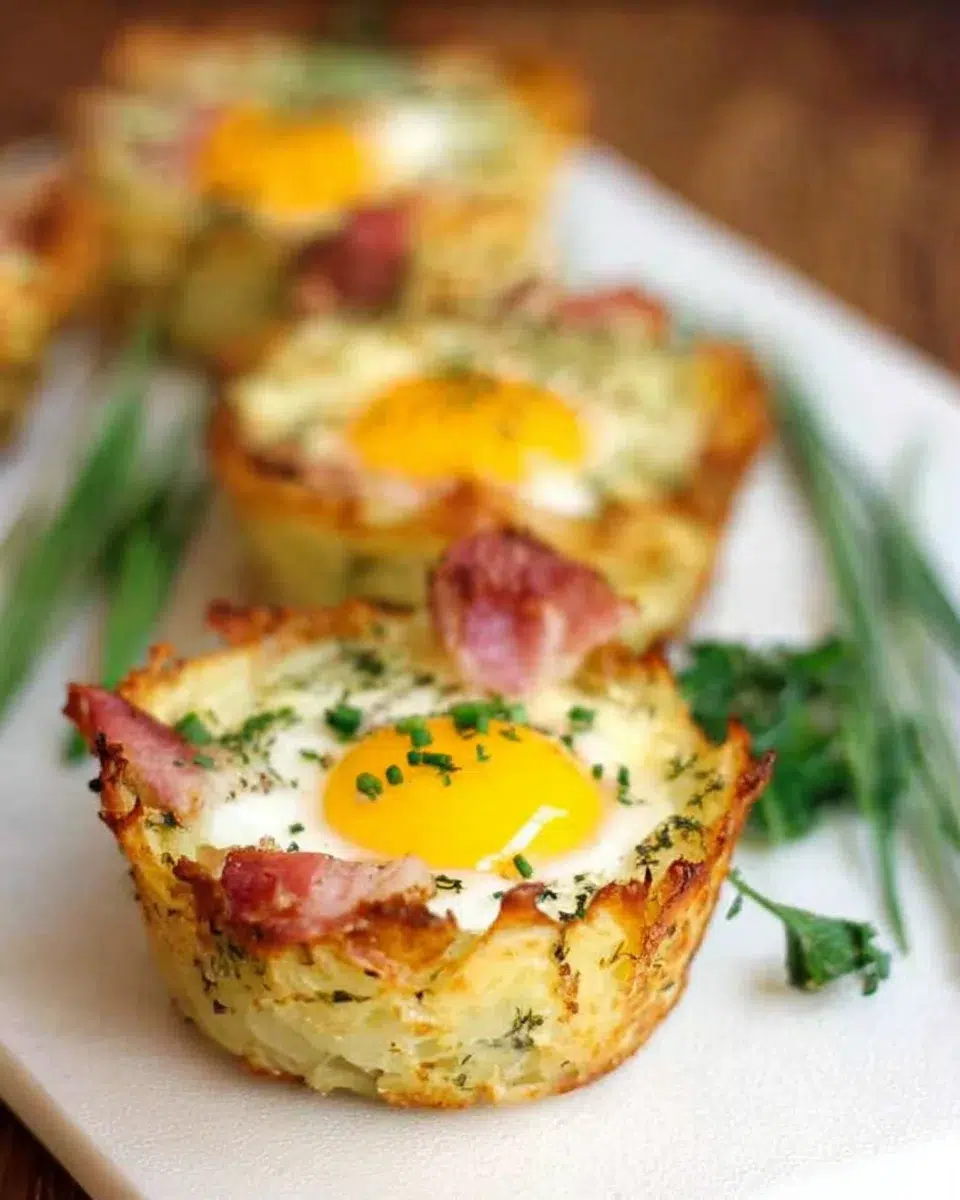 Nid de Pommes de Terre, Oeufs et Bacon : un délice à essayer !