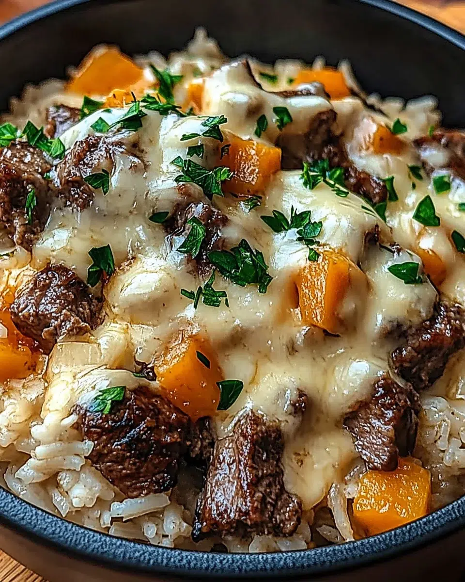 Riz au steak et fromage : une recette délicieuse à découvrir !