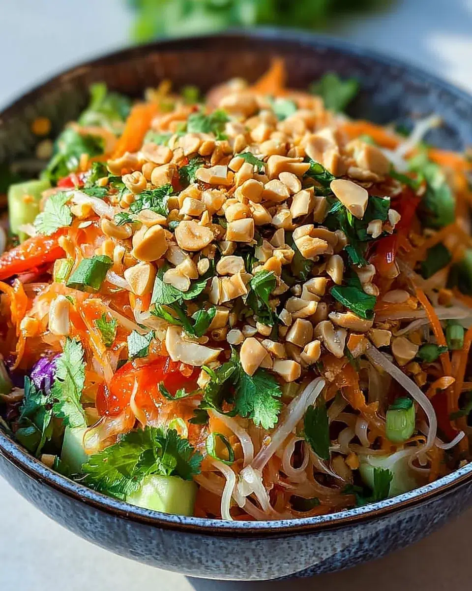 Salade Thaï aux Cacahuètes : une recette rafraîchissante à découvrir !