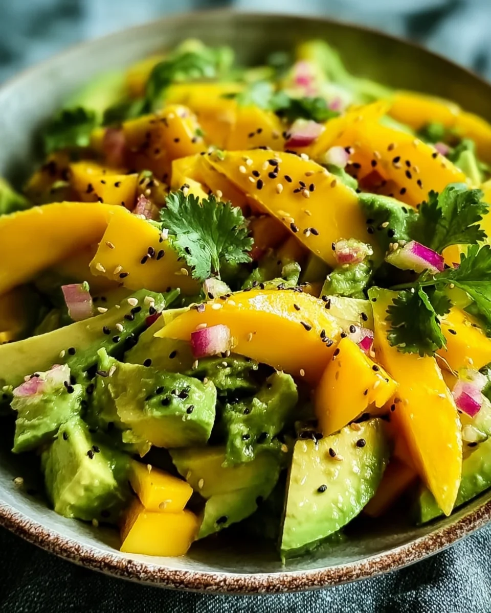 Salade d'Avocat et de Mangue : fraîcheur et saveurs exquises !