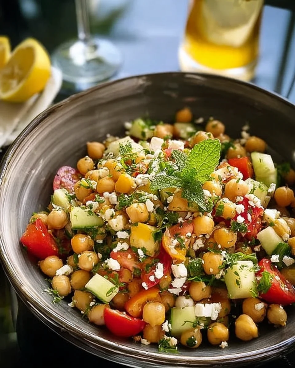 Salade de Pois Chiches Grecque : un délice à découvrir !