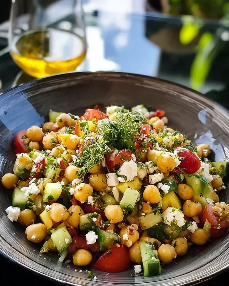 Salade de Pois Chiches Grecque : Découvrez sa recette simple !