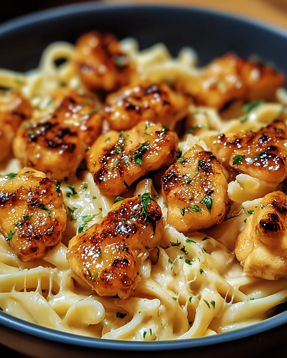 Bouchées de poulet au beurre à l'ail, un délice crémeux !