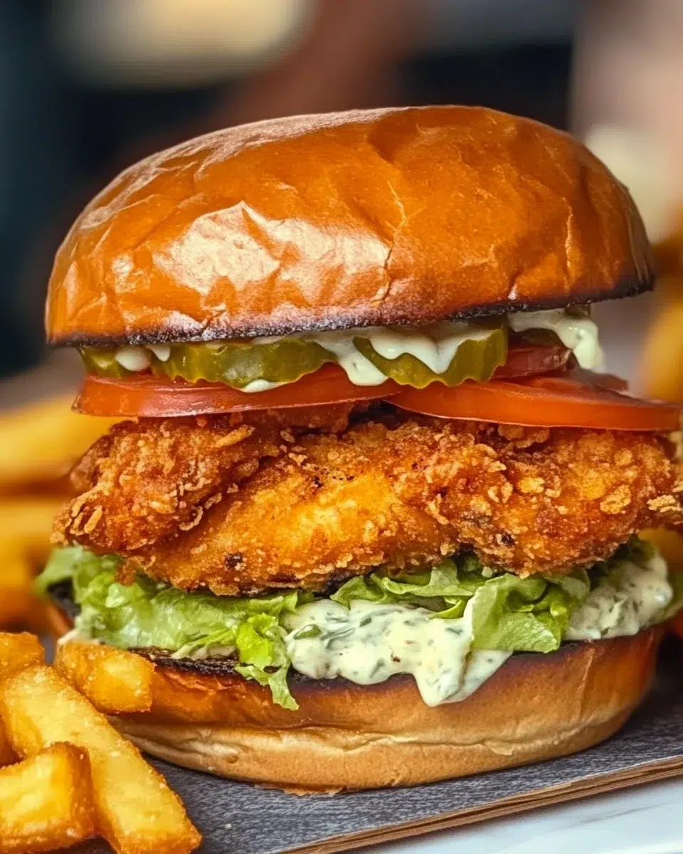Burger de Poulet Frit à la Française : une recette inédite !