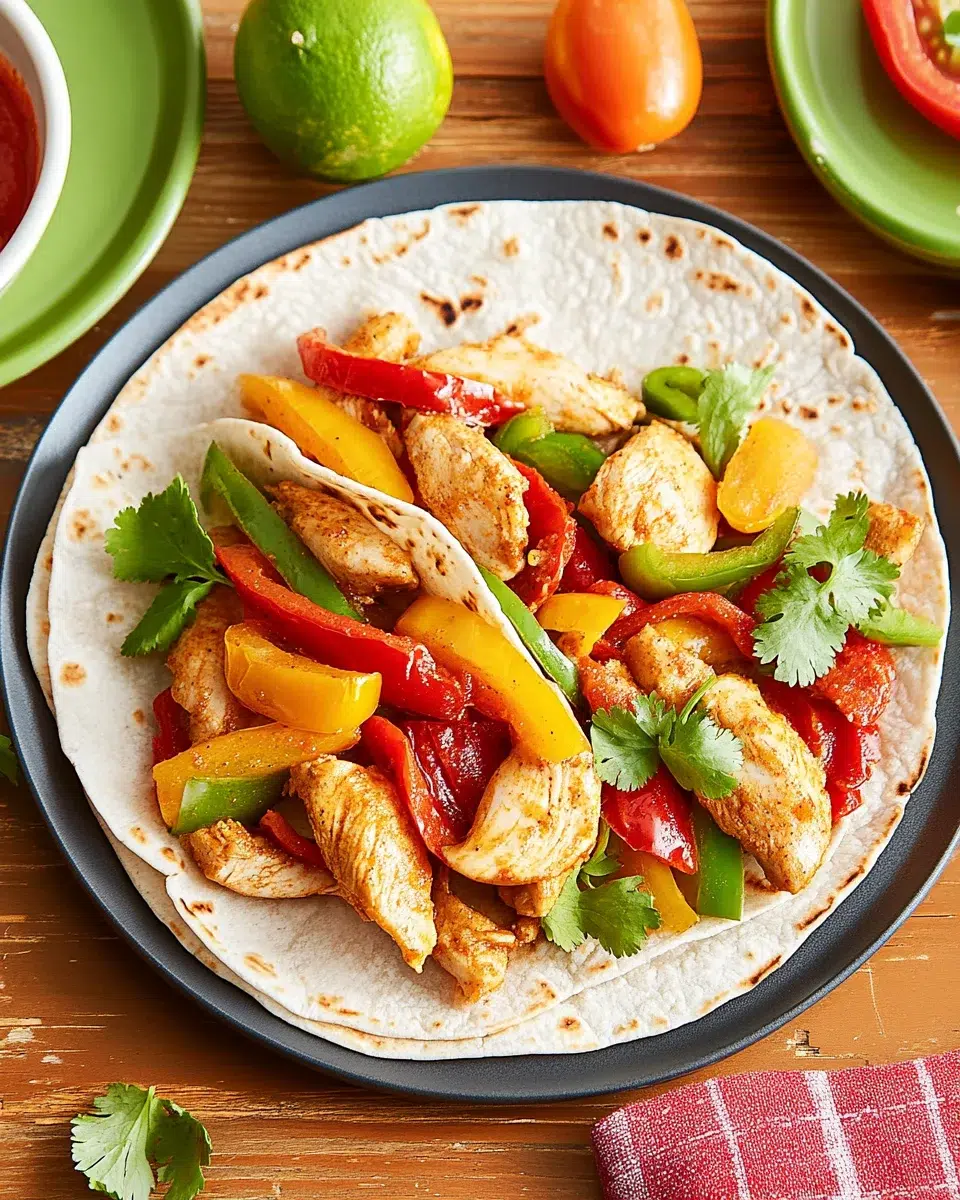 Fajitas de Poulet aux Tomates et Poivrons : facile et savoureux !