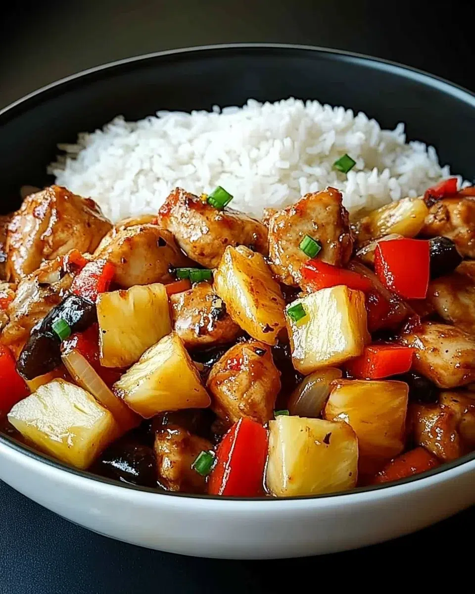 Poulet à l’Ananas et aux Légumes, facile et savoureux !