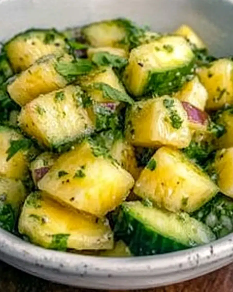 Salade d’Ananas et de Concombre : découvrez une recette rafraîchissante !