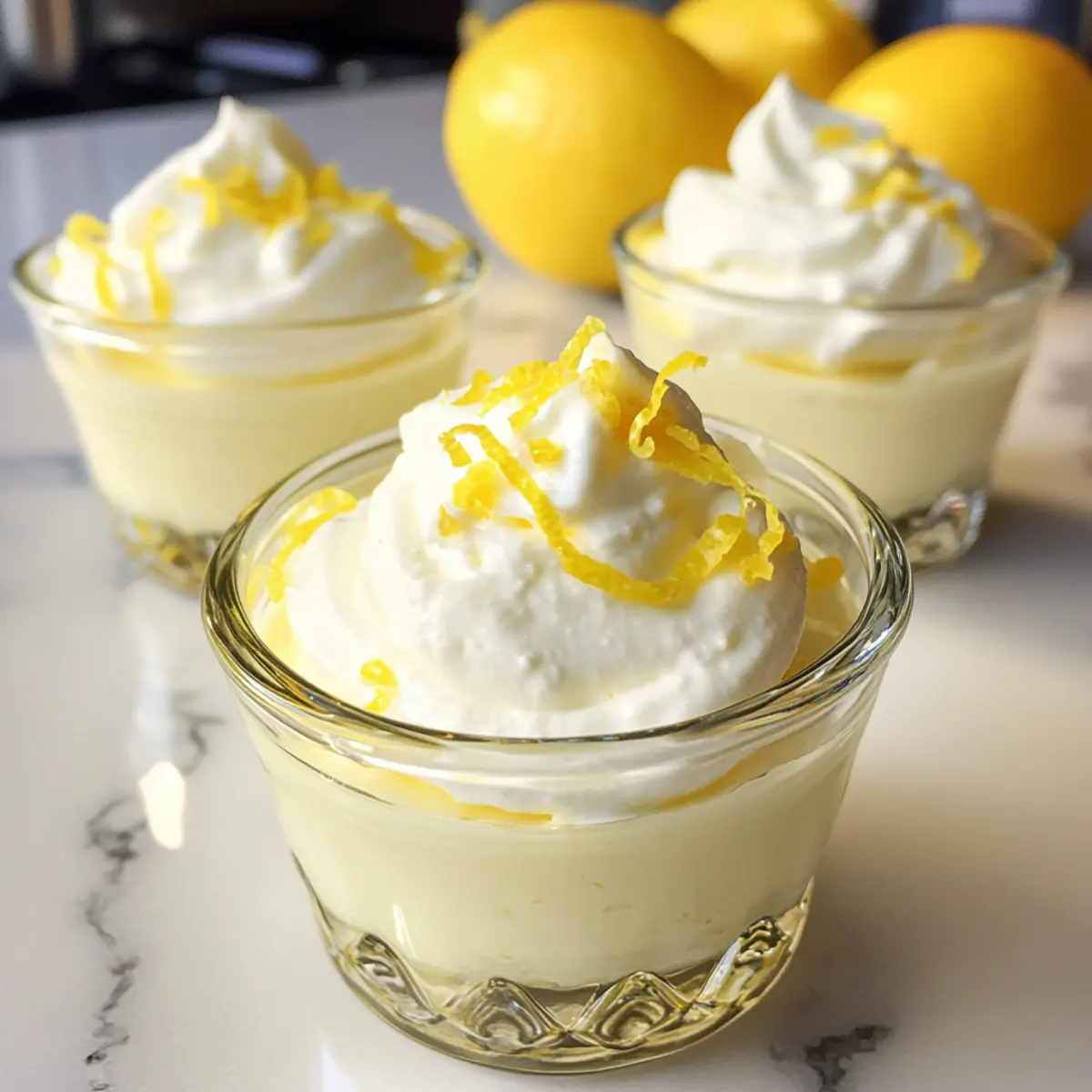Mousse au citron rapide et sans cuisson à 4 ingrédients