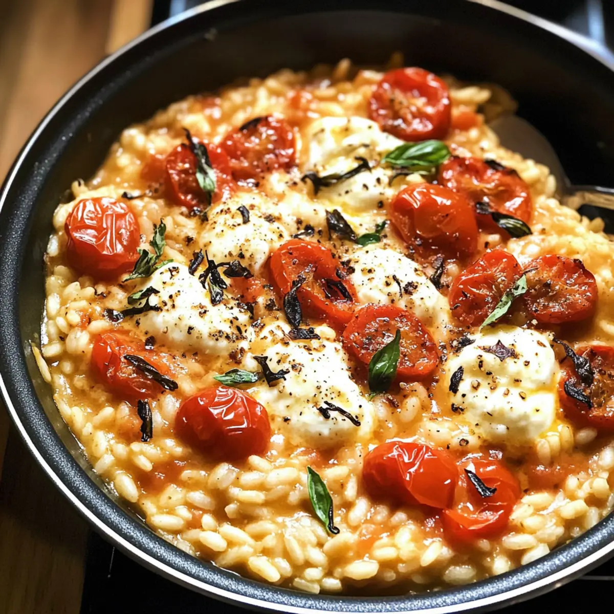 Risotto à la tomate et à la mozzarella : Un délice crémeux