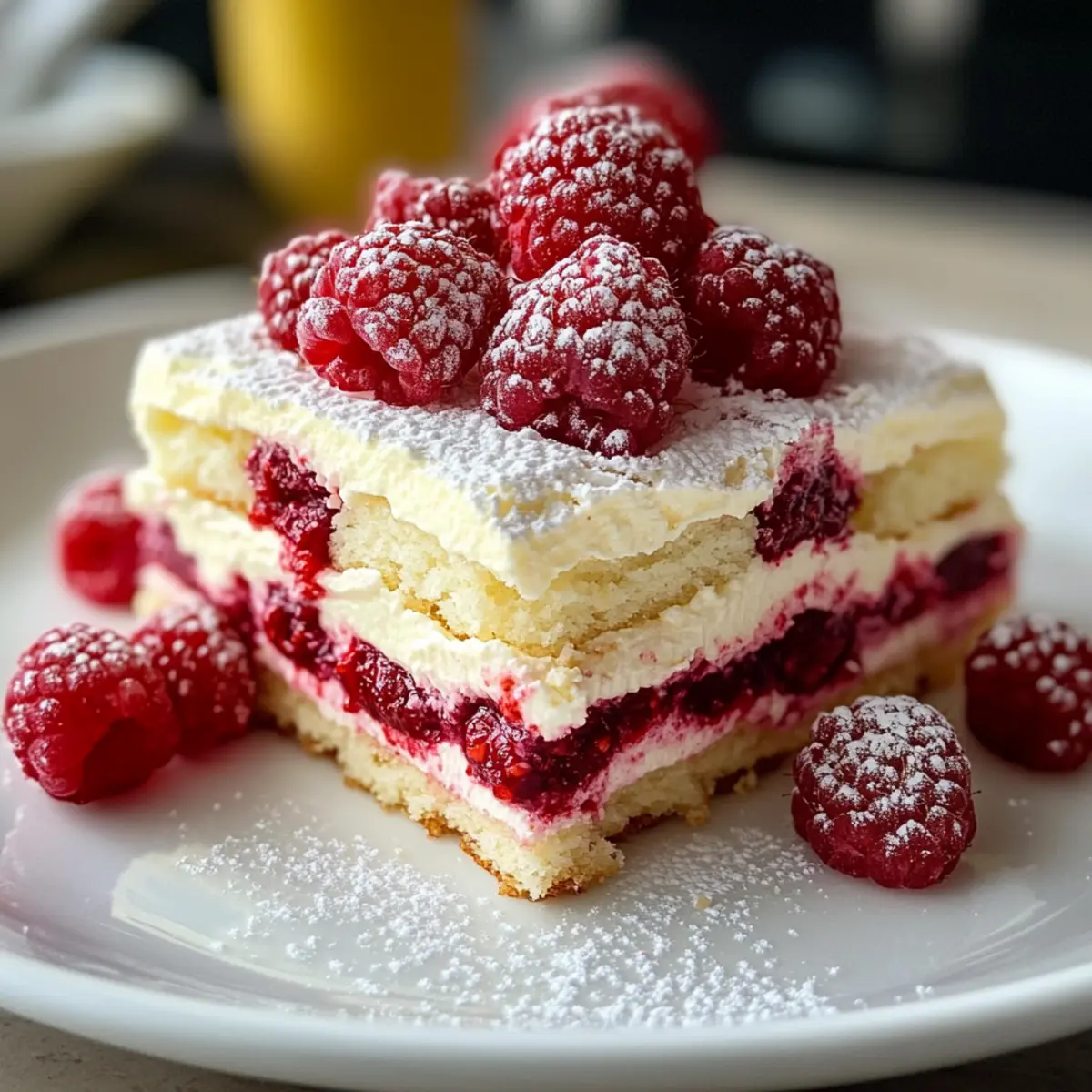 Tiramisu au chocolat blanc et framboise délectable