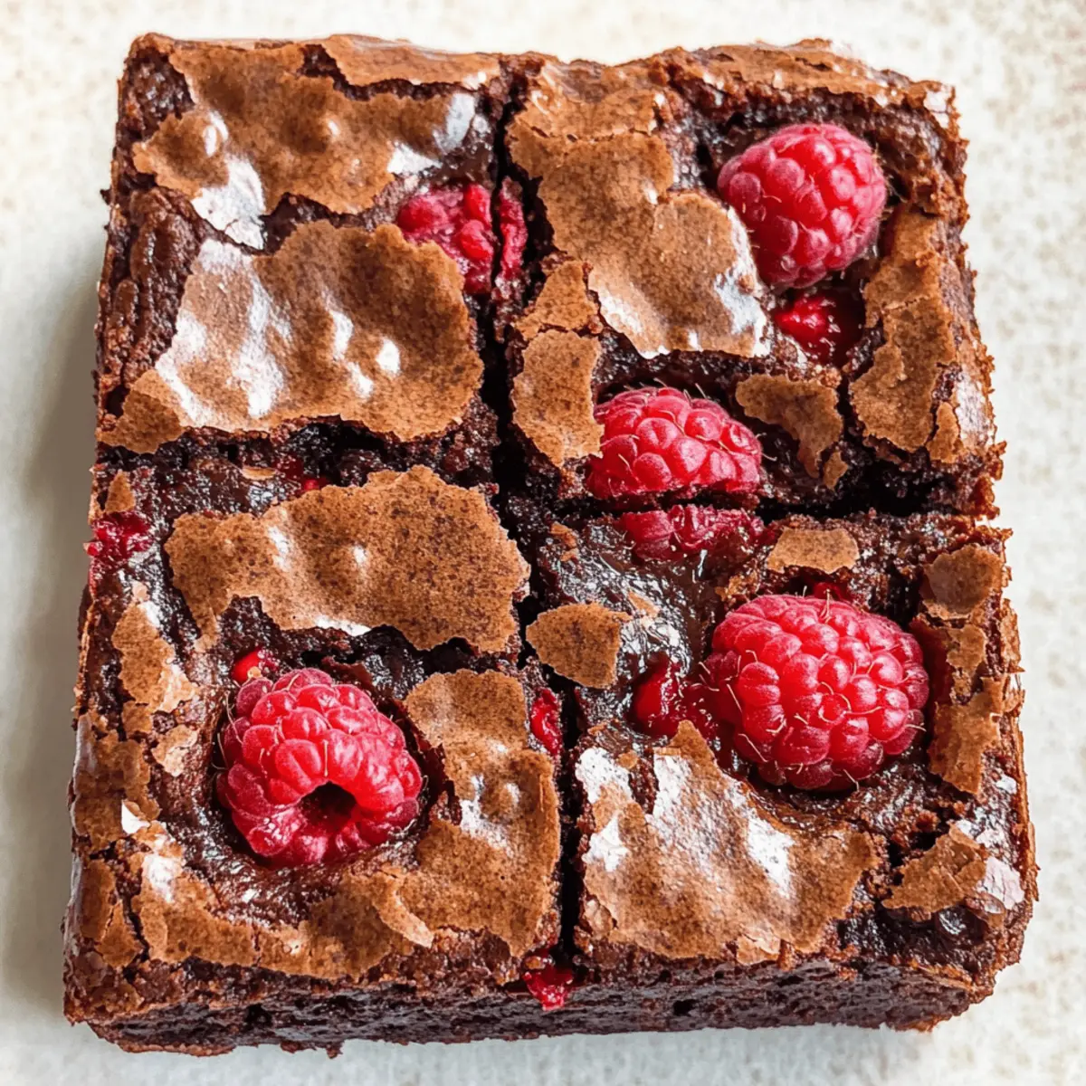 Brownies Fudgy au chocolat et à la framboise irrésistibles
