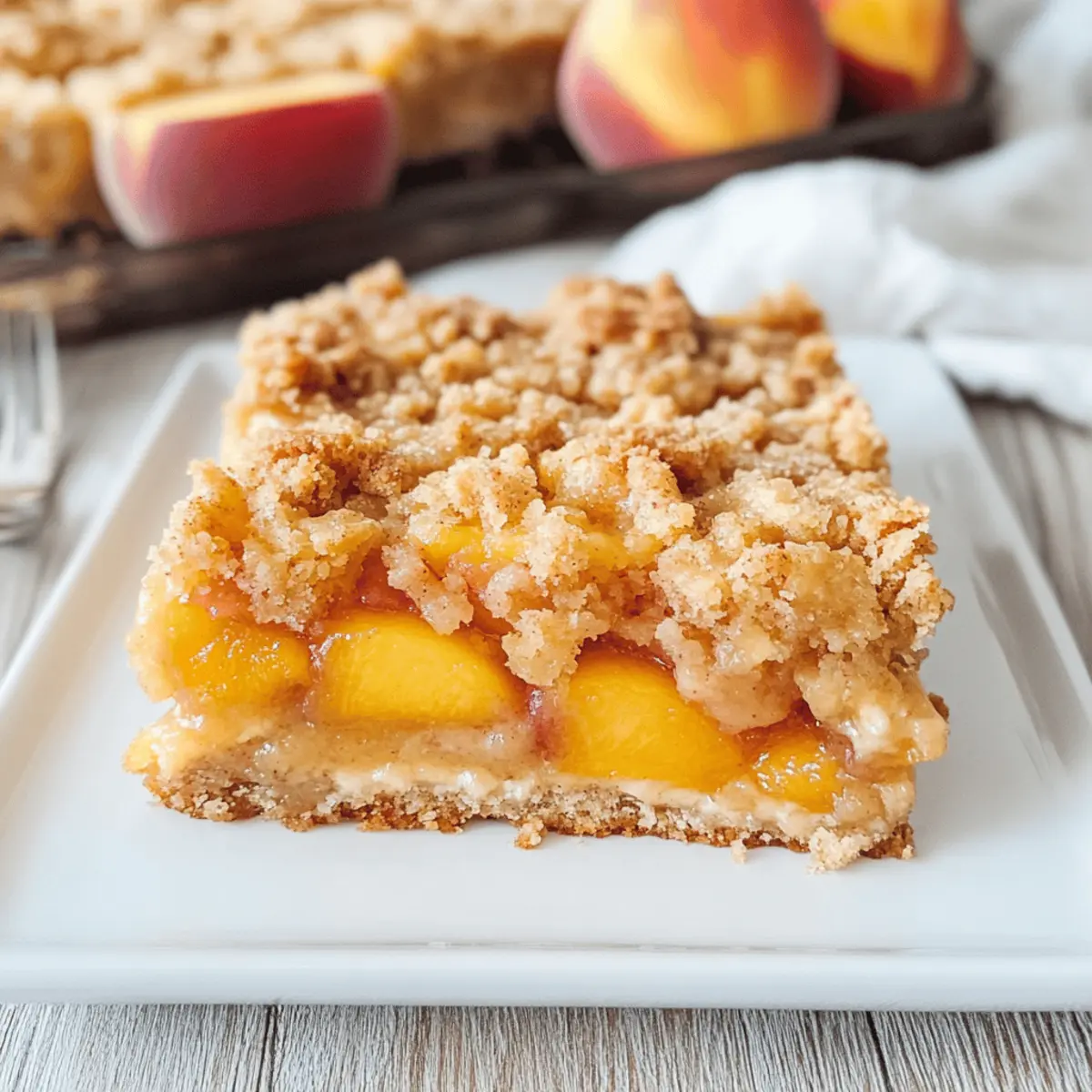Tartes Crumble Pêches et Crème à Tester Absolument