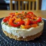 Cheesecake parmesan-poivrons