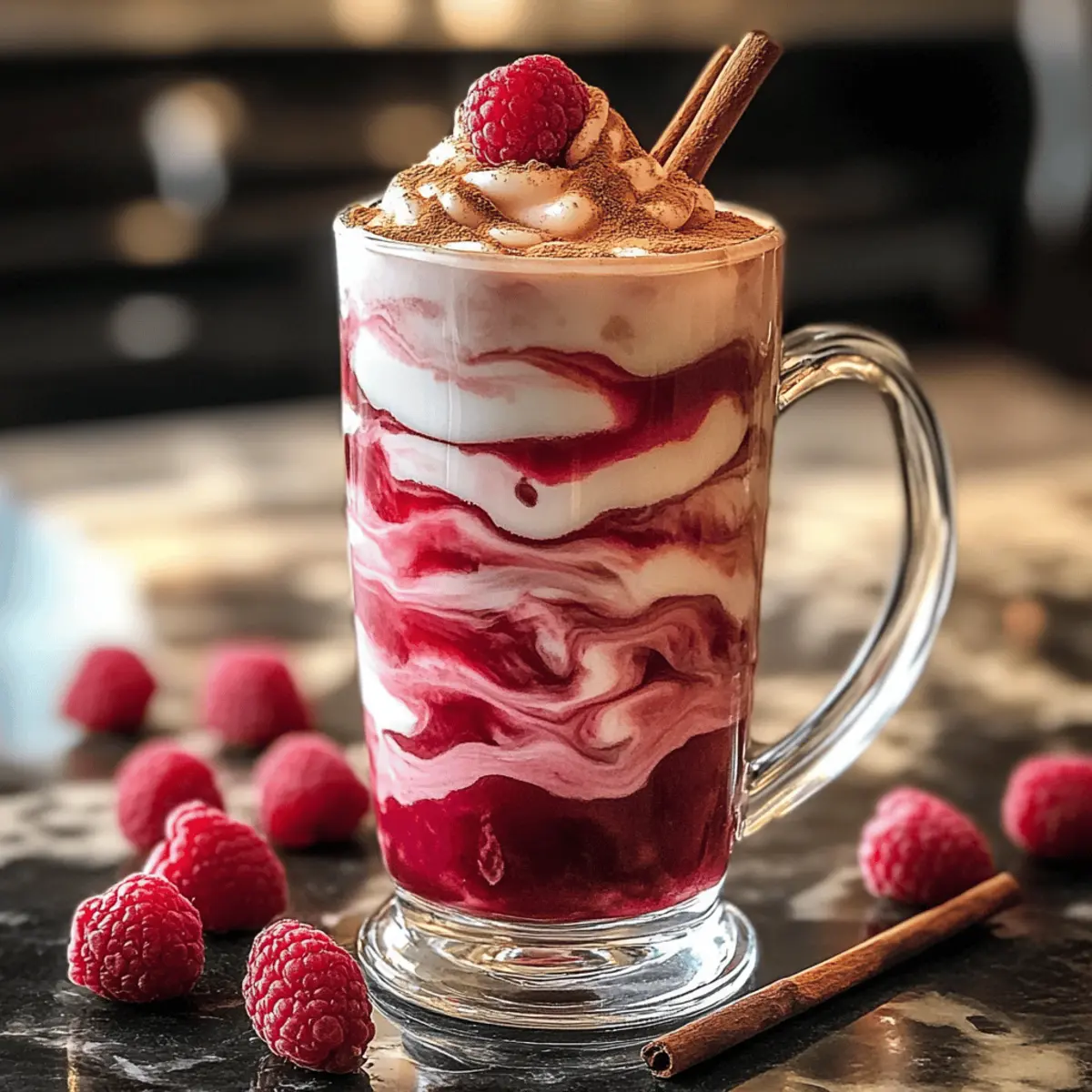Chai glacé à la framboise et à la vanille rafraîchissant