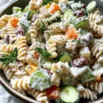 Salade de pâtes tzatziki