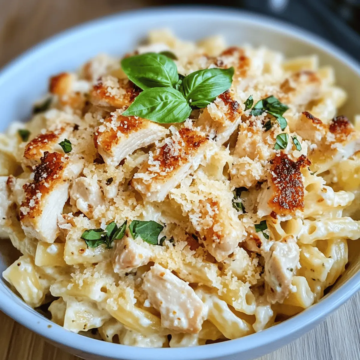 Pâtes au poulet crémeuses à la ricotta faciles et délicieuses