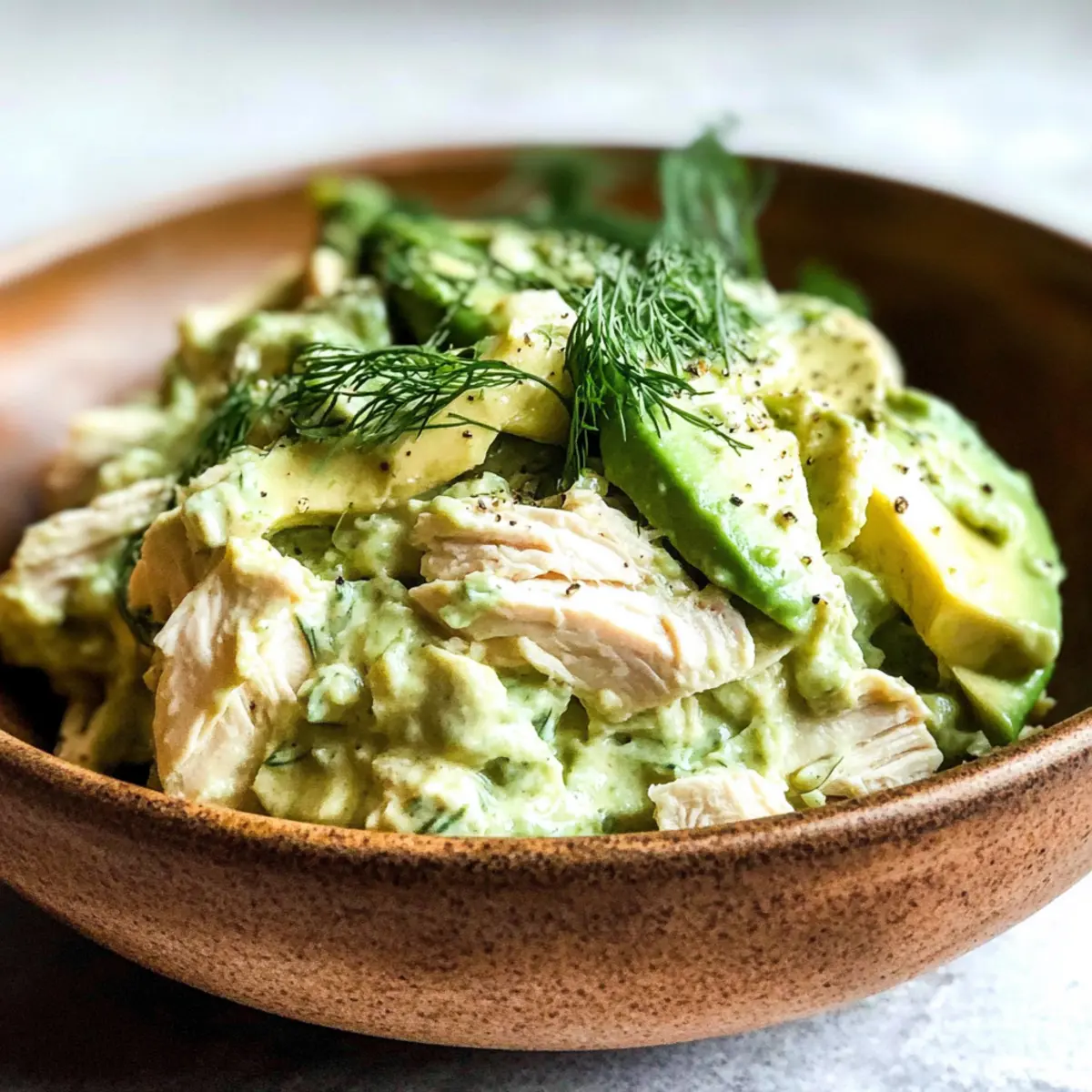 Salade de poulet à l’avocat légère et pleine de saveurs