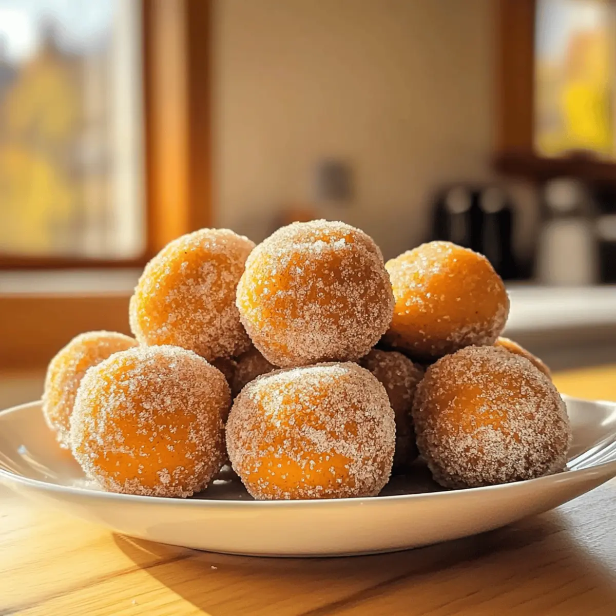 Délicieuses Boules de Beignets de Citrouille au Four