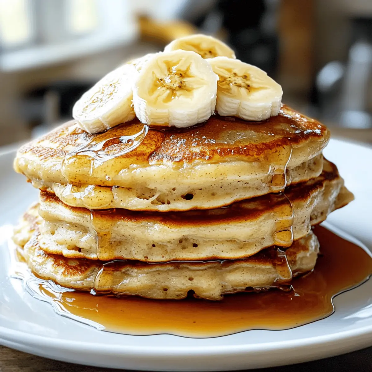 Pancakes moelleux faits maison aux bananes à essayer