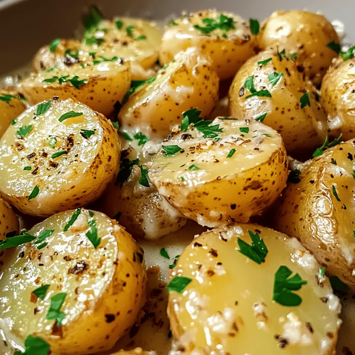 Pommes de terre bébés crémeuses à l’ail irrésistibles