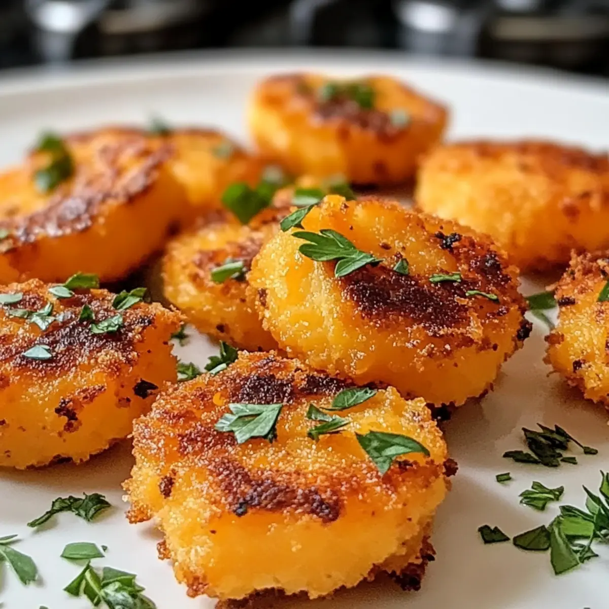 Bouchées de carottes écrasées croustillantes irrésistibles