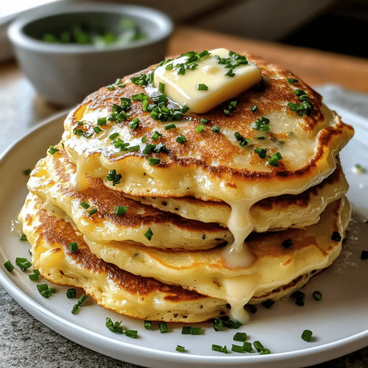 Crêpes au fromage et à la ciboulette faciles