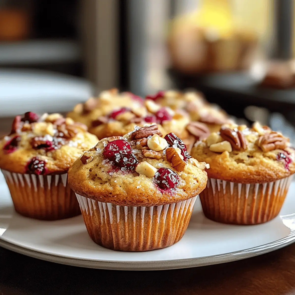 Muffins aux canneberges, orange et noix de pécan à tomber
