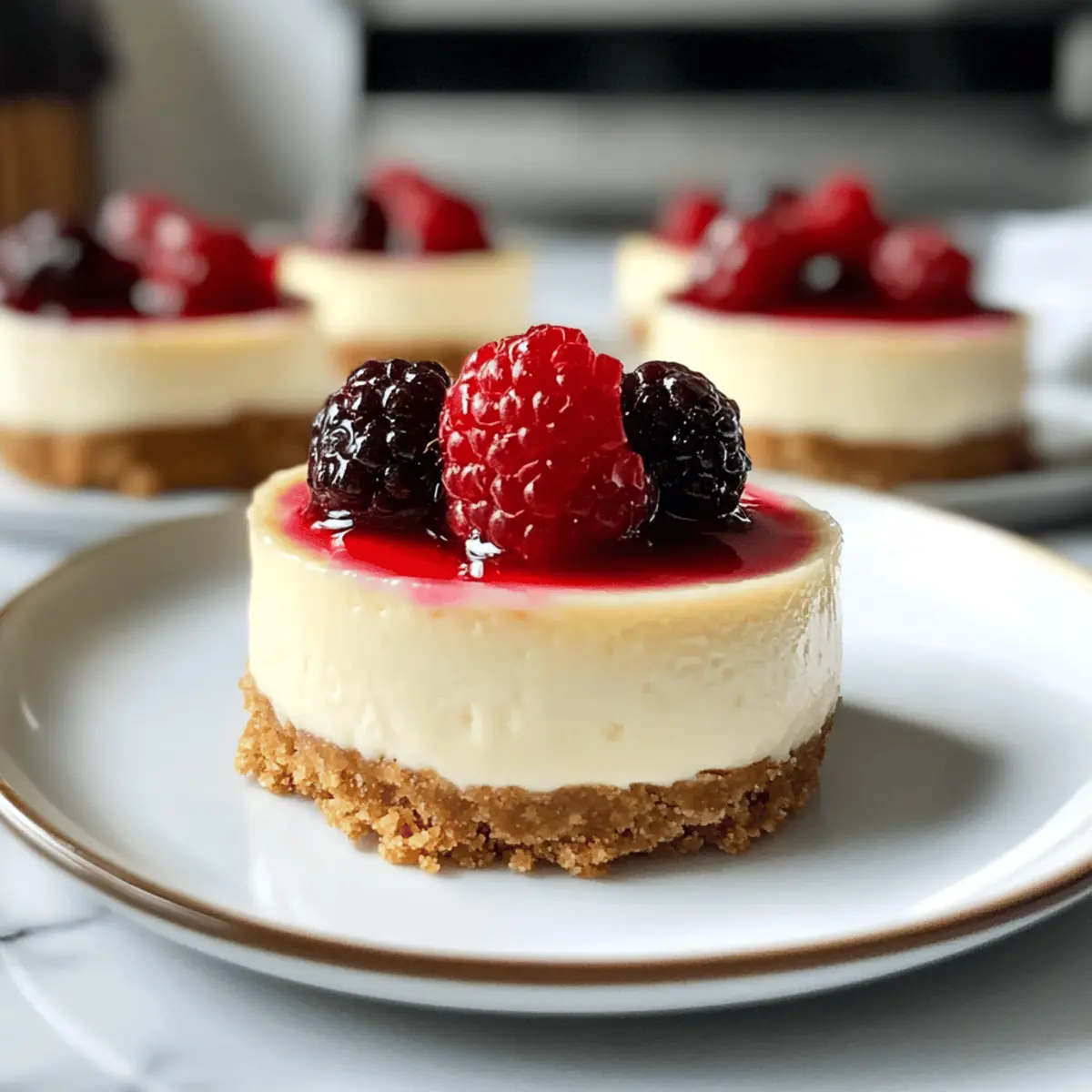 Mini cheesecakes de New York crémeux à souhait
