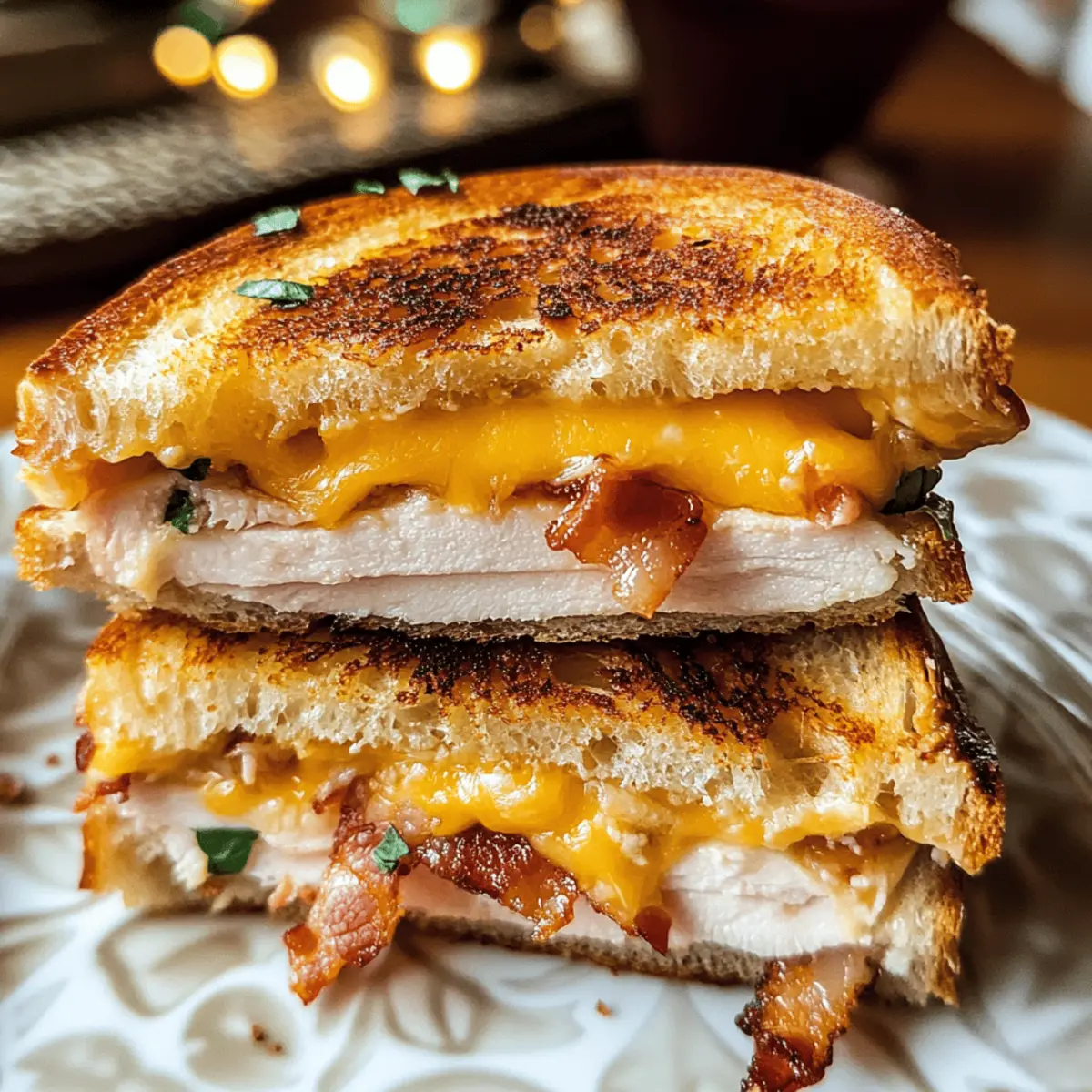Dinde au fromage cheddar et au bacon irrésistible