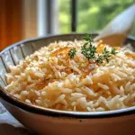 Riz au beurre d'oignons français