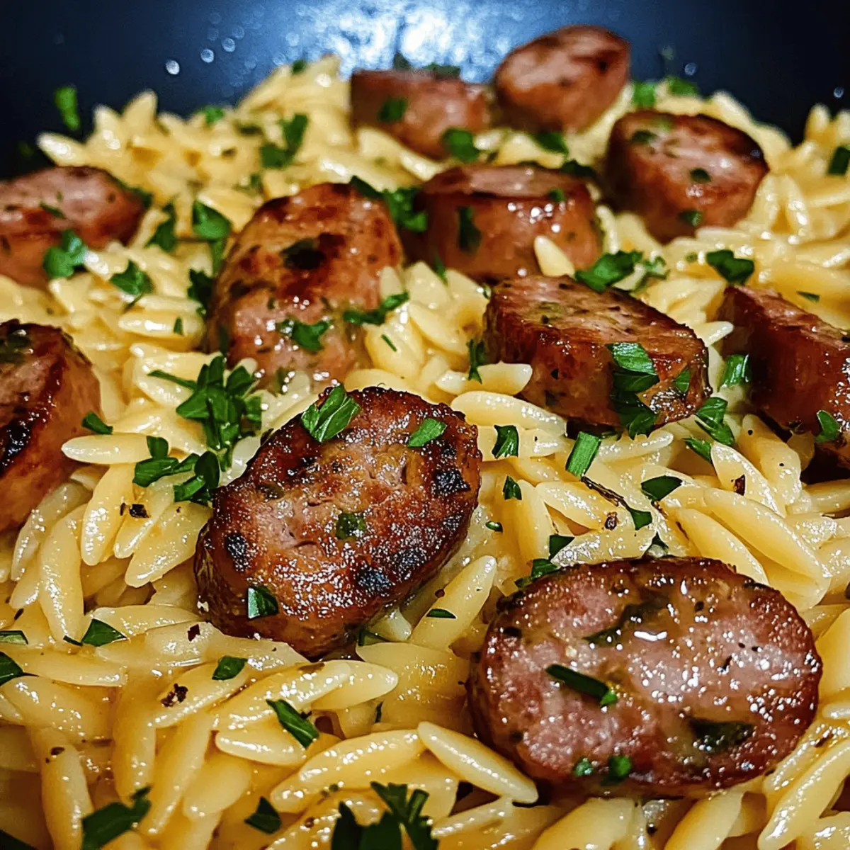 Saucisse au beurre à l’ail en un seul plat