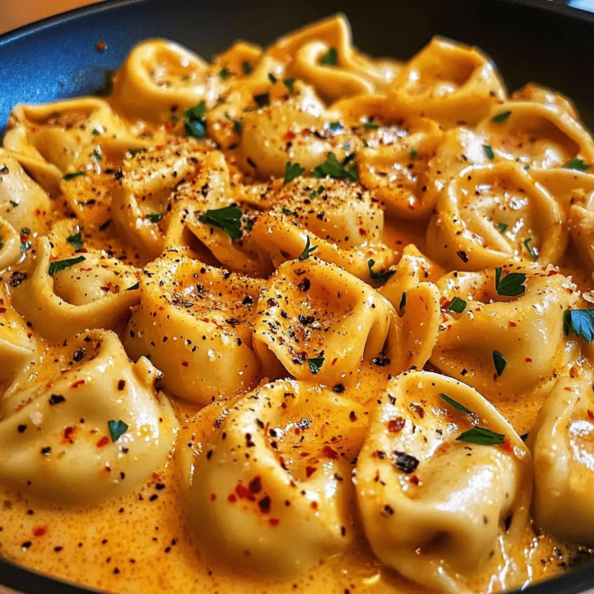 Poulet tortellini au beurre à l'ail en 30 minutes