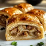 Rouleaux de saucisse à l'oignon français