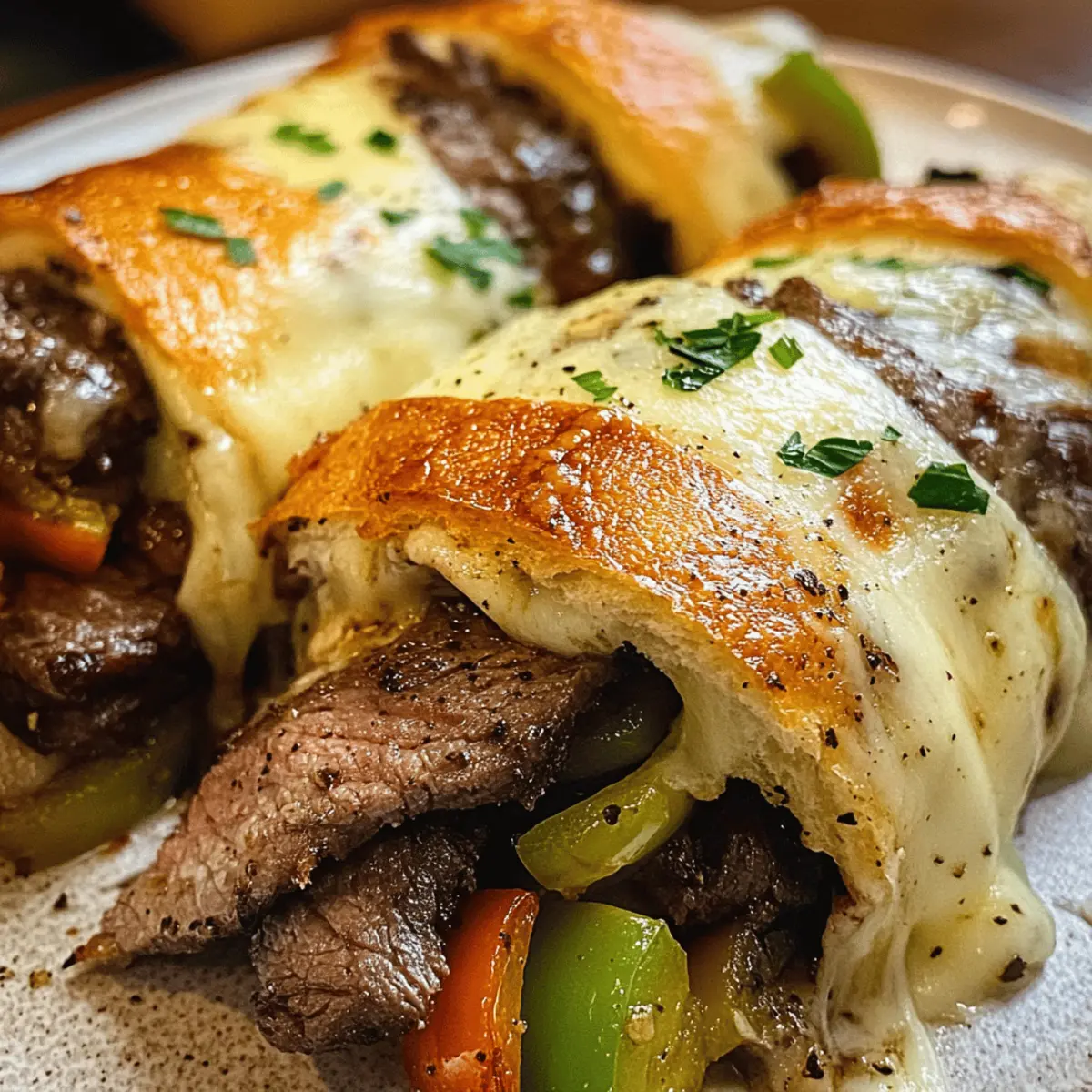 Rouleaux de cheesesteak Philly Keto savoureux et simples