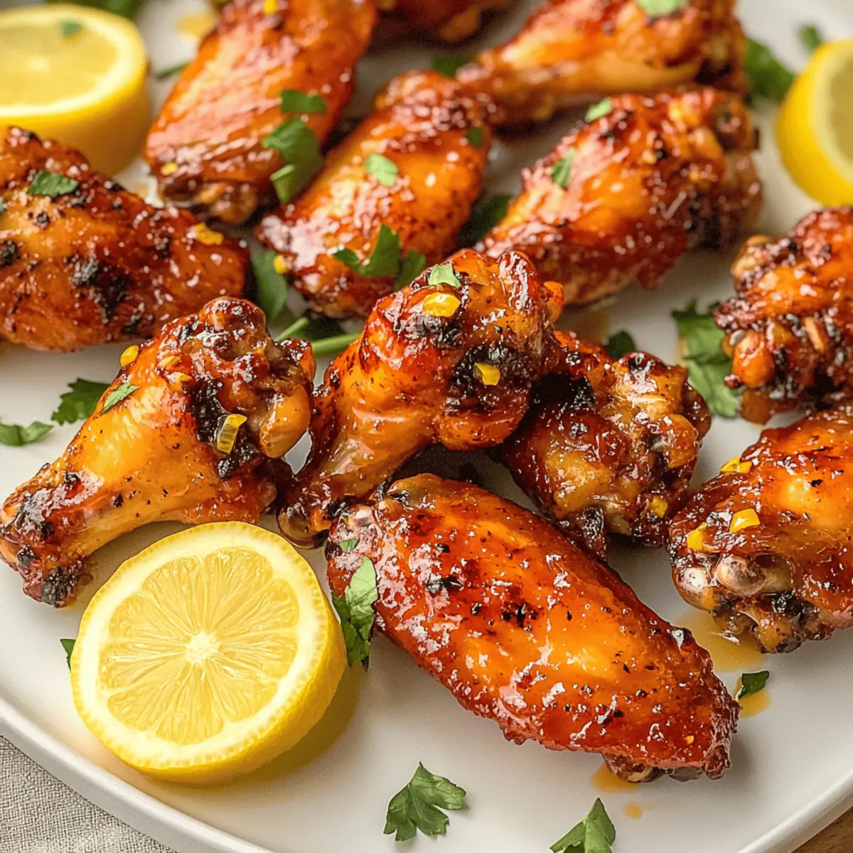 Ailes de poulet au miel épicé, citron et poivre faciles