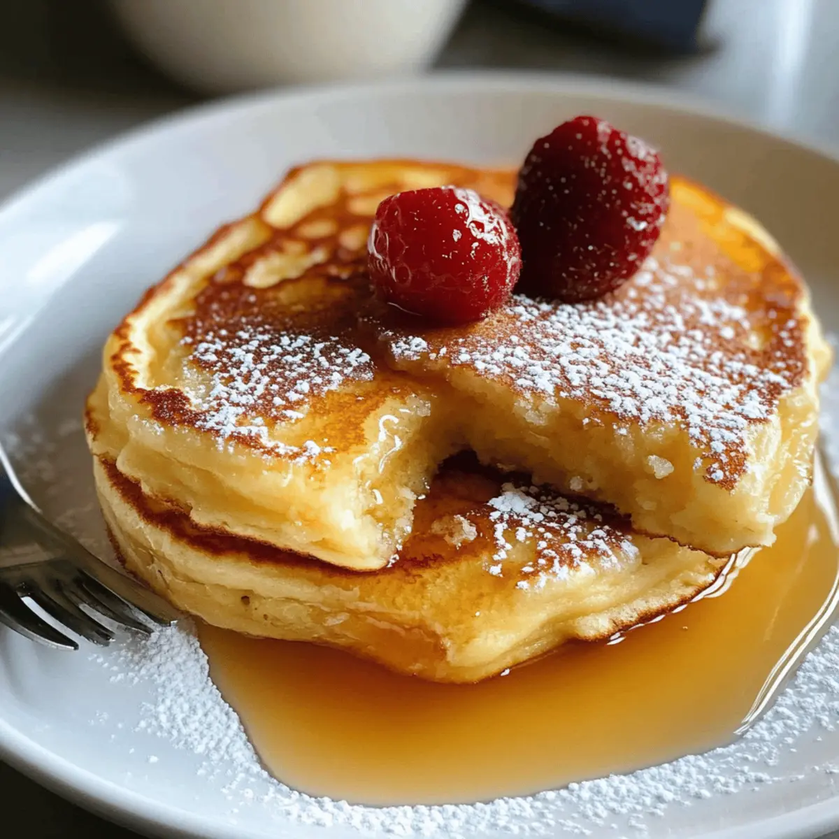 Crêpes allemandes légères et délicieuses au petit-déjeuner
