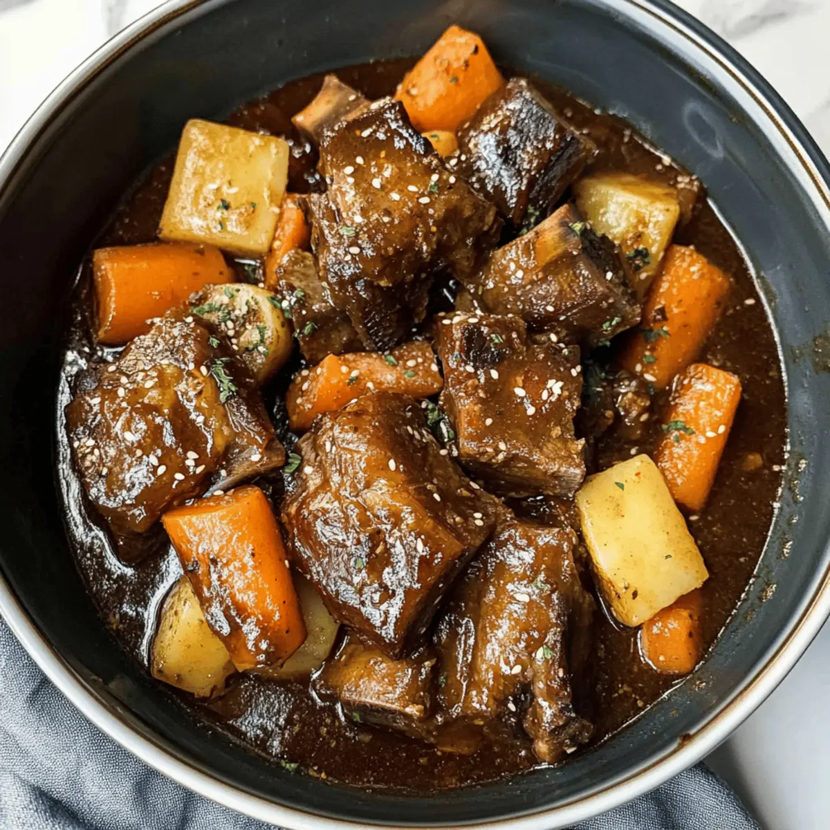 Côtes de bœuf coréennes à la mijoteuse délicieuses
