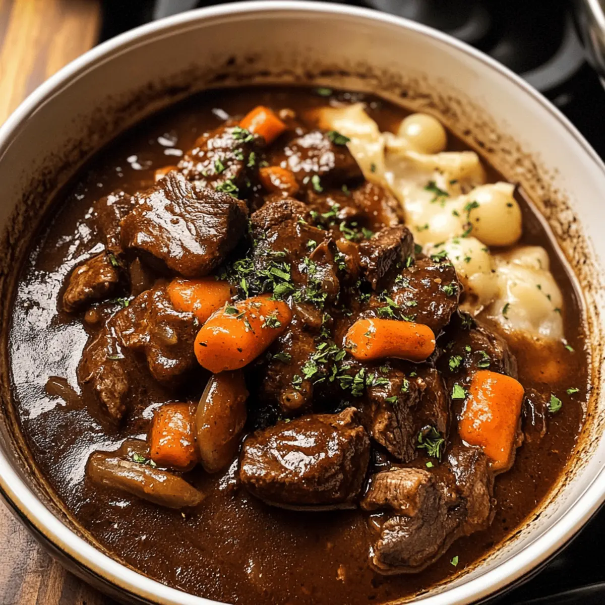 Boeuf Bourguignon classique réconfortant et savoureux