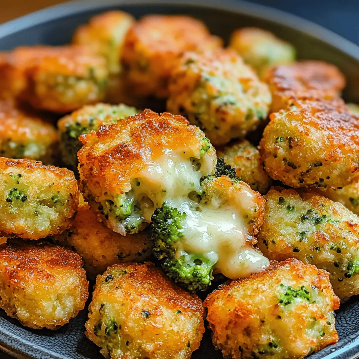 Tots de pommes de terre au brocoli fromage irrésistibles