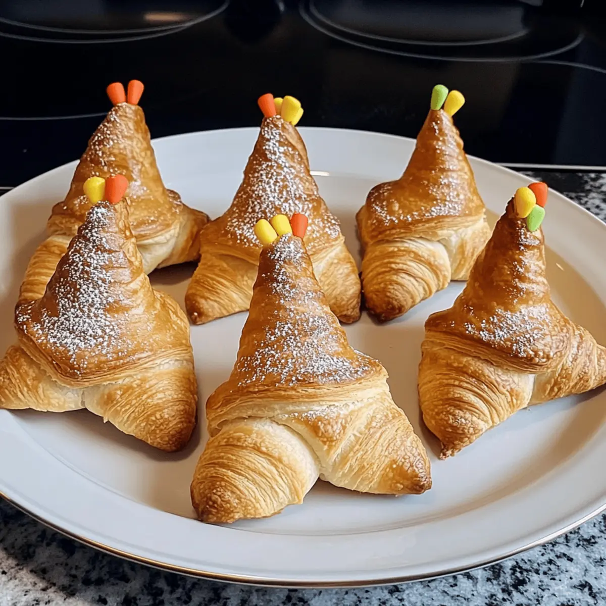 Chapeaux de sorcière en croissants rapides et délicieux