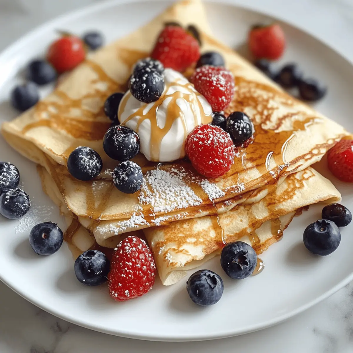 Crêpes protéinées saines pour un petit-déjeuner léger