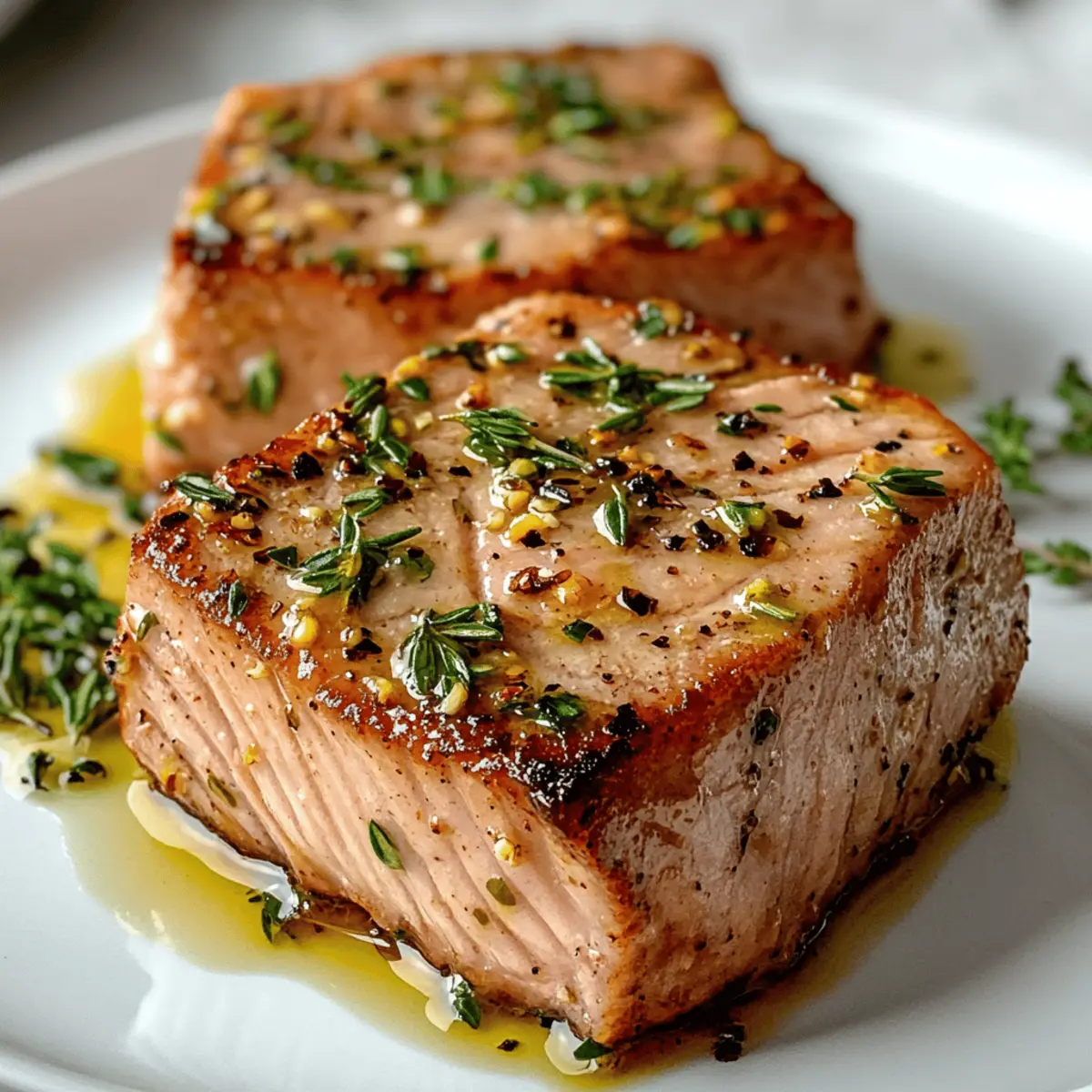 Steak de thon cuit à l’air fryer pour un dîner rapide
