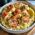 Risotto au homard au beurre de citron