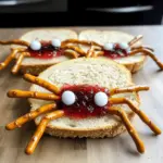 sandwichs de araignées effrayantes