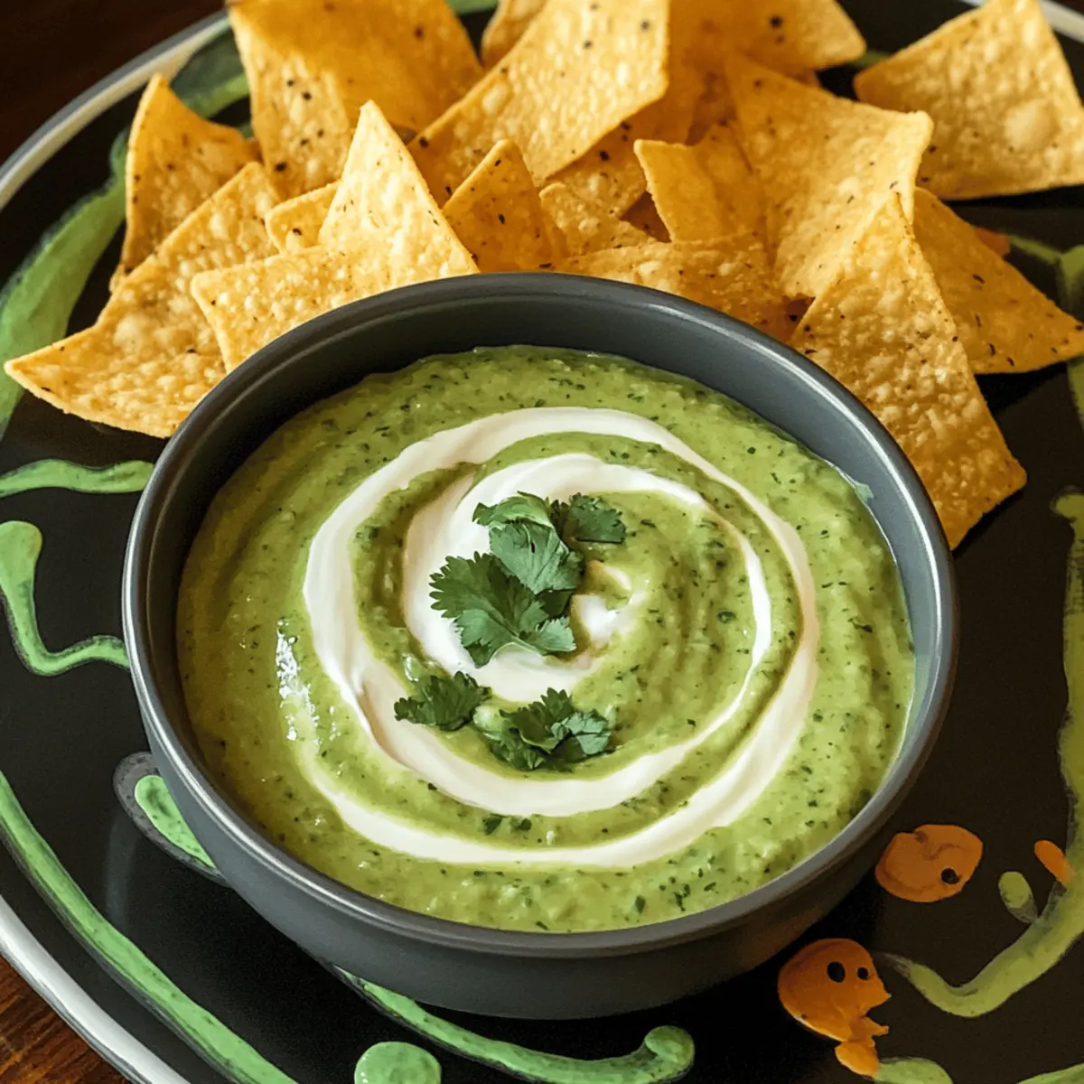 Salsa Verde de la Brousse des Sorcières et Dip de Crème