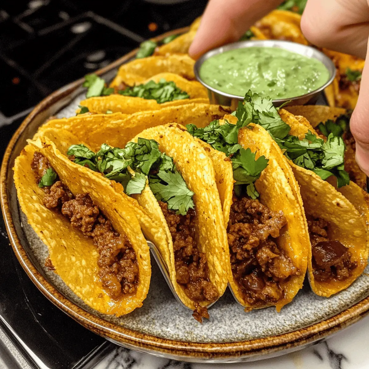 Tacos de boeuf cuits au four croustillants et savoureux