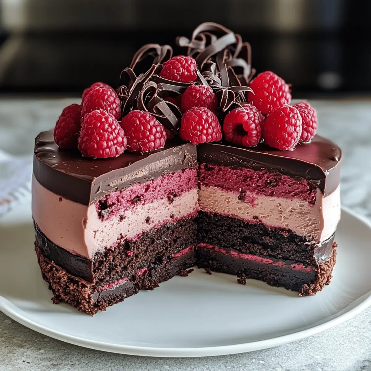 Gâteau Mousse au Chocolat Framboise Délicieux et Facile